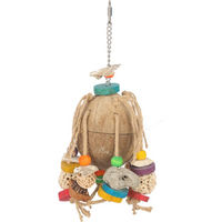 Produktbild von Adori Carnival Coconut Papageien Spielzeug Bunt mit Kokosnuss