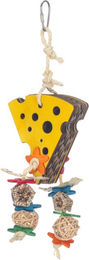 Adori Cheese Forager Intelligenzspielzeug aus Holz für Vögel Gelb – Bild 1 von 2