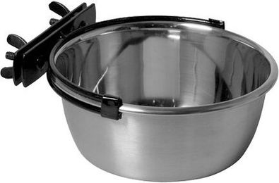 Adori Edelstahl Futternapf mit Schraubbefestigung Silber 1l 14,5 cm – Bild 1 von 2