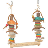 Produktbild von Adori Tropical Java Swing Vogelschaukel aus Holz für Papageien bunt
