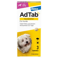 Produktbild von AdTab Kautabletten für Hunde 2,5-5,5 kg 3 Stück