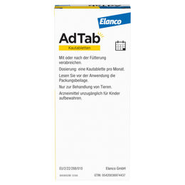 AdTab Kautabletten gegen Zecken und Flöhe für große Hunde über 22 bis 45 kg – Bild 1 von 3