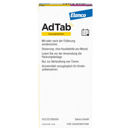 AdTab Mini Kautabletten gegen Zecken und Flöhe für Hunde von 2,5 bis 5,5 kg – Bild 1 von 3