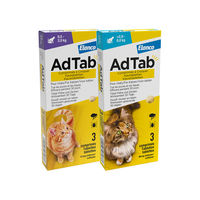 Produktbild von AdTab Tabletten gegen Flöhe und Zecken für Hunde 2-8 kg 48 mg 6 Stück