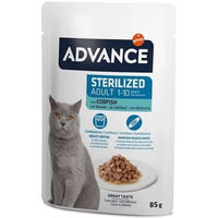 Produktbild von Advance Nassfutter für erwachsene Katzen Sterilisiert mit Kabeljau 12 x 85 g - 12 x 85 g