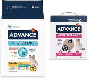 Advance Sterilized Sensitive Trockenfutter Lachs für erwachsene Katzen 10 kg - 10 kg – Bild 1 von 6