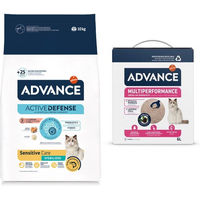 Produktbild von Advance Sterilized Sensitive Trockenfutter Lachs für erwachsene Katzen 10 kg - 10 kg