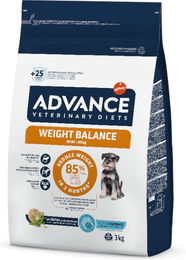 Produktbild von Advance Veterinary Diets Weight Balance Mini Trockenfutter für kleine Hunde Adult zur Gewichtskontrolle 3 kg - 3 kg