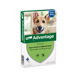 Produktbild von Advantage 250 Spot-On Floh- und Zeckenschutz für Hunde 10-25 kg 4 x 2,5 ml