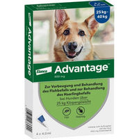 Produktbild von Advantage 400 Spot-On Lösung gegen Flöhe für Hunde ab 25 kg Große Rassen 4 Stück