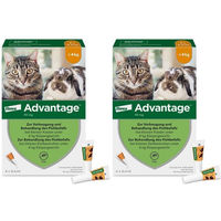 Produktbild von Advantage Spot-On 40 Flohschutz für kleine Katzen und Zierkaninchen bis 4 kg