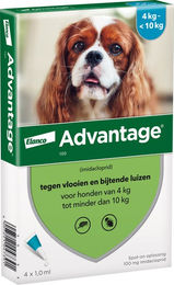 Advantage Spot-On Flohmittel für Hunde kleiner Rassen 4-10 kg 4 x 1 ml – Bild 1 von 2