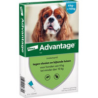 Produktbild von Advantage Spot-On Flohmittel für Hunde kleiner Rassen 4-10 kg 4 x 1 ml