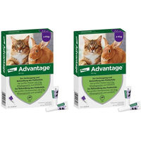 Produktbild von Advantage Spot-On Parasitenbehandlung gegen Flöhe für große Katzen und große Zierkaninchen 80 mg