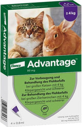 Produktbild von Advantage Spot-On Parasitenbehandlung Lösung für große Katzen und Zierkaninchen