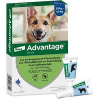 Produktbild von Advantage Spot-On zur Flohbekämpfung für große Hunde von 25 bis 40 kg Körpergewicht