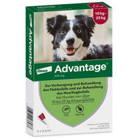 Produktbild von Advantix Advantage 250 Lösung für Hunde 10 - 25 kg 4 Einzeldosispipetten