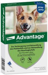 Advantix Advantage 400 Lösung Pipetten für Hunde ab 25 kg 4 Einzeldosispipetten – Bild 1 von 1