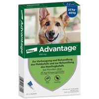 Produktbild von Advantix Advantage 400 Lösung Pipetten für Hunde ab 25 kg 4 Einzeldosispipetten