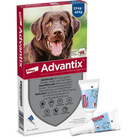 Produktbild von Advantix Spot-On 400 für große Hunde gegen Zecken und Flöhe 4 x 4,0 ml