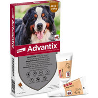 Produktbild von Advantix Spot-On 600 für Hunde ab 40 bis 60 kg gegen Zecken und Flöhe 4 x 6,0 ml