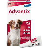 Produktbild von Advantix Spot-On für Hunde 10-25 kg 4 x 2,5 ml Lösung