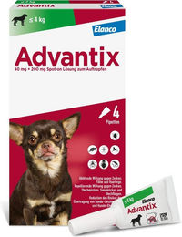 Advantix Spot-On für Hunde bis 4 kg 4 x 0,4 ml Lösung – Bild 1 von 1