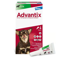 Produktbild von Advantix Spot-On für Hunde bis 4kg 4er Packung