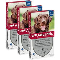Produktbild von Advantix Spot-On für große Hunde bis 40 kg gegen Zecken und Flöhe