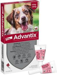 Produktbild von Advantix Spot-On für Hunde 10 bis 25 kg gegen Flöhe und Zecken