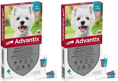 Advantix Spot-On für Hunde 4-10 kg zum Schutz vor Flöhen und Zecken – Bild 1 von 1