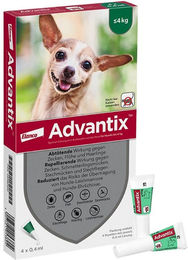 Produktbild von Advantix Spot-On für Hunde bis 4 kg Mini Welpen gegen Flöhe und Zecken