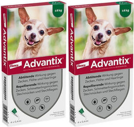 Advantix Spot-On für sehr kleine Hunde bis 4 kg gegen Zecken und Flöhe – Bild 1 von 4