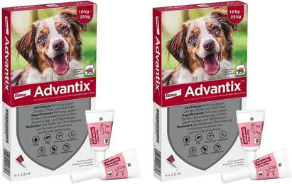Produktbild von Advantix Spot-on Hund 10-25 kg Schutz gegen Flöhe und Zecken