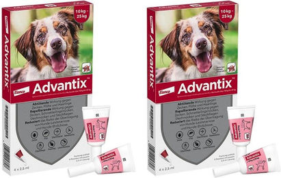 Advantix Spot-on Hund Lösung gegen Flöhe und Zecken für mittlere Rassen 10-25 kg – Bild 1 von 1