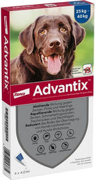 Advantix Spot-on zur Anwendung auf der Haut für Hunde von 25-40 kg gegen Zecken und Flöhe 16 ml – Bild 1 von 2