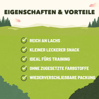 Produktbild von AdVENTuROS Belohnungssnack Lachs 6x115g