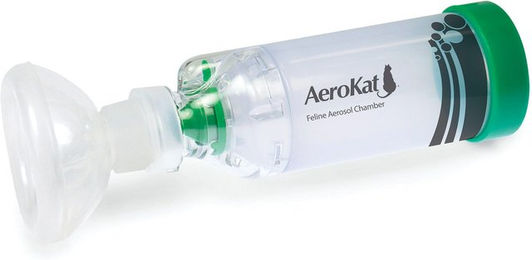 AeroKat Inhalationssystem für Katzen aus transparentem Kunststoff – Bild 1 von 2