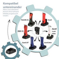 Produktbild von Aesculap Favorita CLi Profi Akkuschermaschine Signalrot ohne Scherkopf