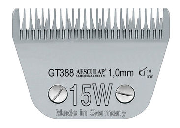 Aesculap Scherkopf Size 15W 1,0 mm aus Edelstahl in Silber – Bild 1 von 2