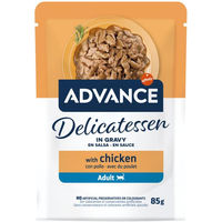 Produktbild von Affinity Advance Veterinary Diets Delicatessen Stückchen in Sauce Huhn für erwachsene Katzen 24 x 85 g