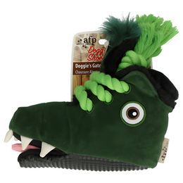 AFP Doggies Gator Shoes Quietschspielzeug für Hunde aus Gummi in Grün - 200 g – Bild 1 von 2