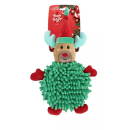 AFP Happy Holidays Big Belly Rentier Hundespielzeug aus Plüsch mit Quietschfunktion – Bild 1 von 1