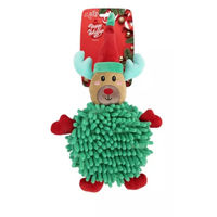 Produktbild von AFP Happy Holidays Big Belly Rentier Hundespielzeug aus Plüsch mit Quietschfunktion