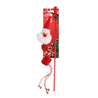 Produktbild von AFP Happy Holidays Katzenspielstab Deluxe Weihnachtsmann bunt