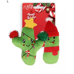 Produktbild von AFP Happy Holidays Plüschspielzeug Kaktus und Gurke 2er-Pack Grün