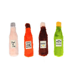 Produktbild von AFP Hunde Happy Hour Plüsch Spielzeug Buntes Stofftier Flasche 30cm