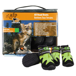 Produktbild von AFP Hundeschuhe All Road Boots Pfotenschuhe Grün Größe XXL