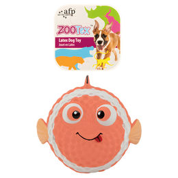 Produktbild von AFP Hundespielzeug Bouncy Clownfisch aus Latex in Orange mit Quietschfunktion - 7 cm