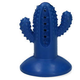 Produktbild von AFP Hundespielzeug Dental Chews Rubber Kaktus Kauspielzeug zur Zahnpflege Größe S Blau - 1,8 kg